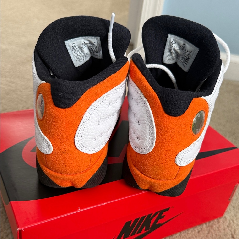 Jordan 13- Starfish (Orange/White) - Picture 3 of 4